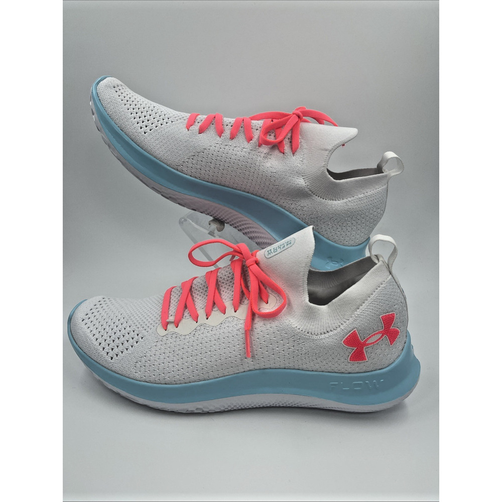 Under Armour Flow Velociti Wind Shoes White Pink Blue Size 11.5 New No Box